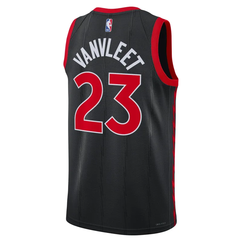 Unisex Toronto Raptors Fred VanVleet Black Swingman Jersey - Statement Edition