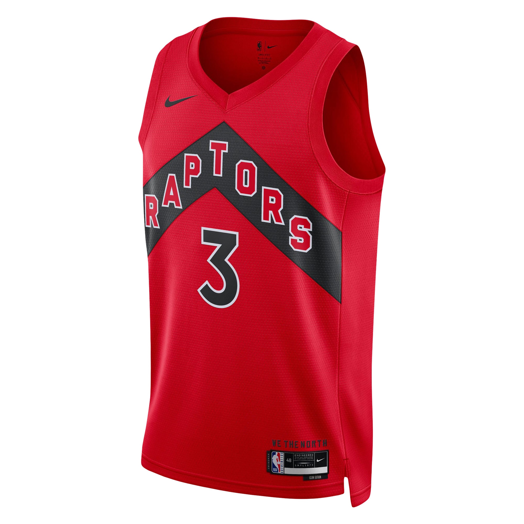 Unisex Toronto Raptors OG Anunoby Red Swingman Jersey - Icon Edition