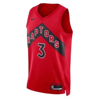 Unisex Toronto Raptors OG Anunoby Red Swingman Jersey - Icon Edition 02
