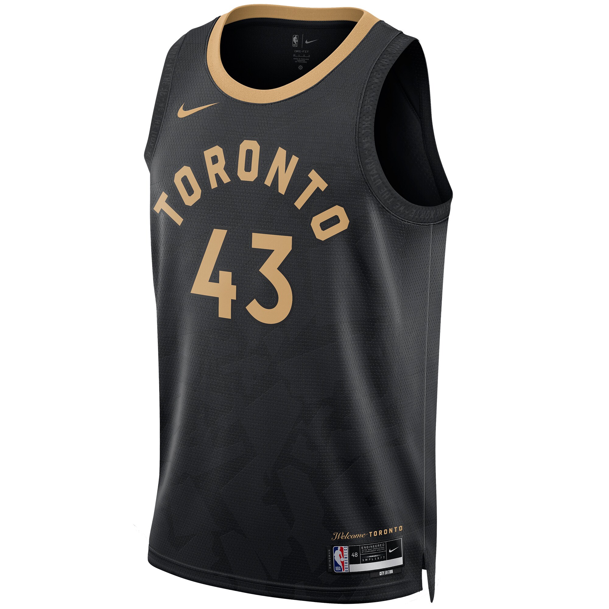 Unisex Toronto Raptors Pascal Siakam Black 2022/23 Swingman Jersey - City Edition