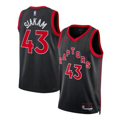 Unisex Toronto Raptors Pascal Siakam Black Swingman Jersey - Statement Edition 01