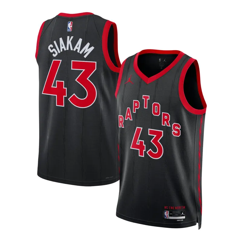 Unisex Toronto Raptors Pascal Siakam Black Swingman Jersey - Statement Edition