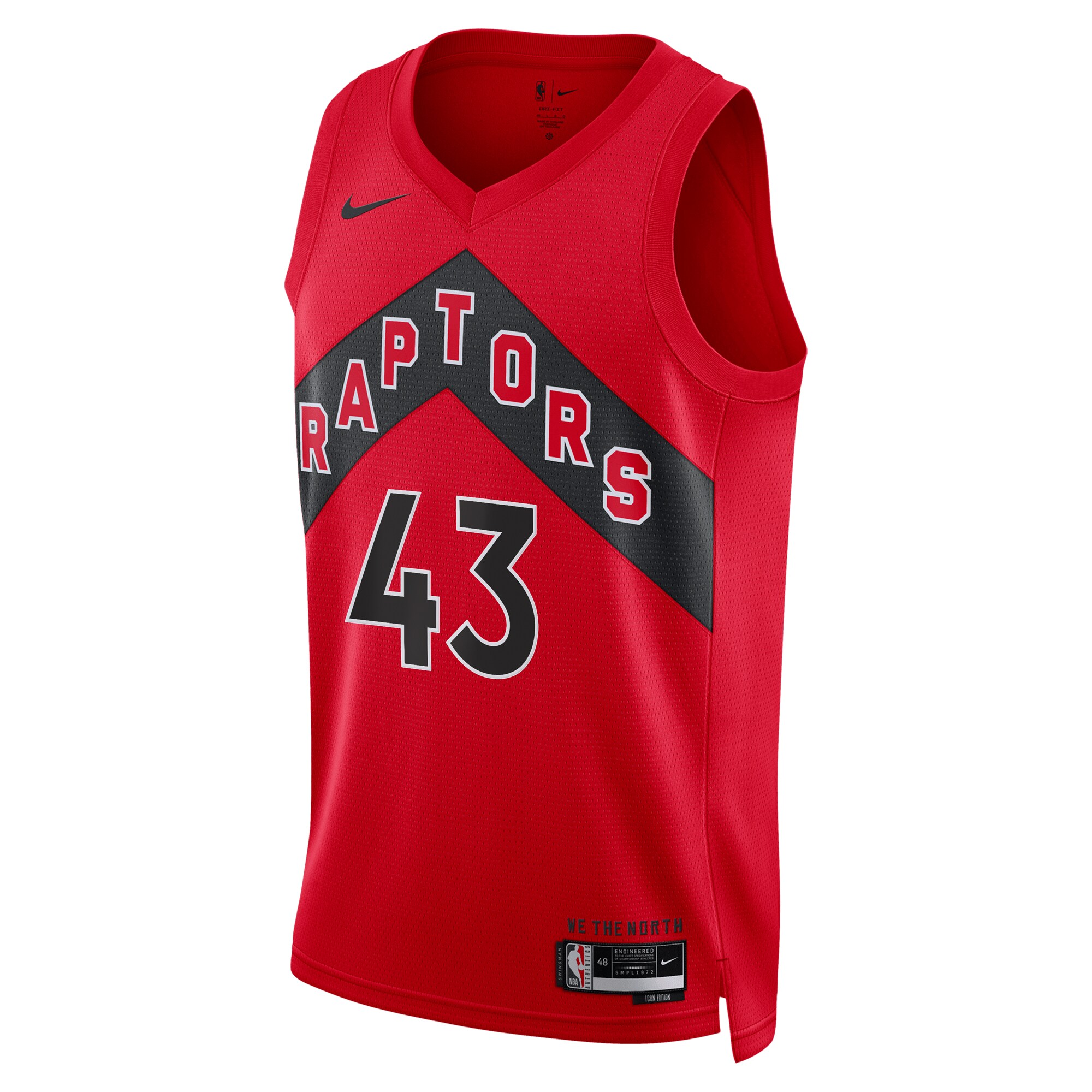 Unisex Toronto Raptors Pascal Siakam Red Swingman Jersey - Icon Edition