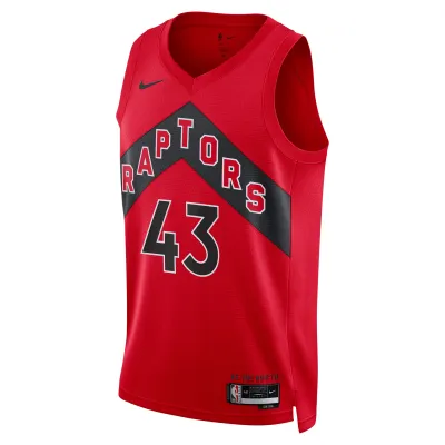 Unisex Toronto Raptors Pascal Siakam Red Swingman Jersey - Icon Edition 02