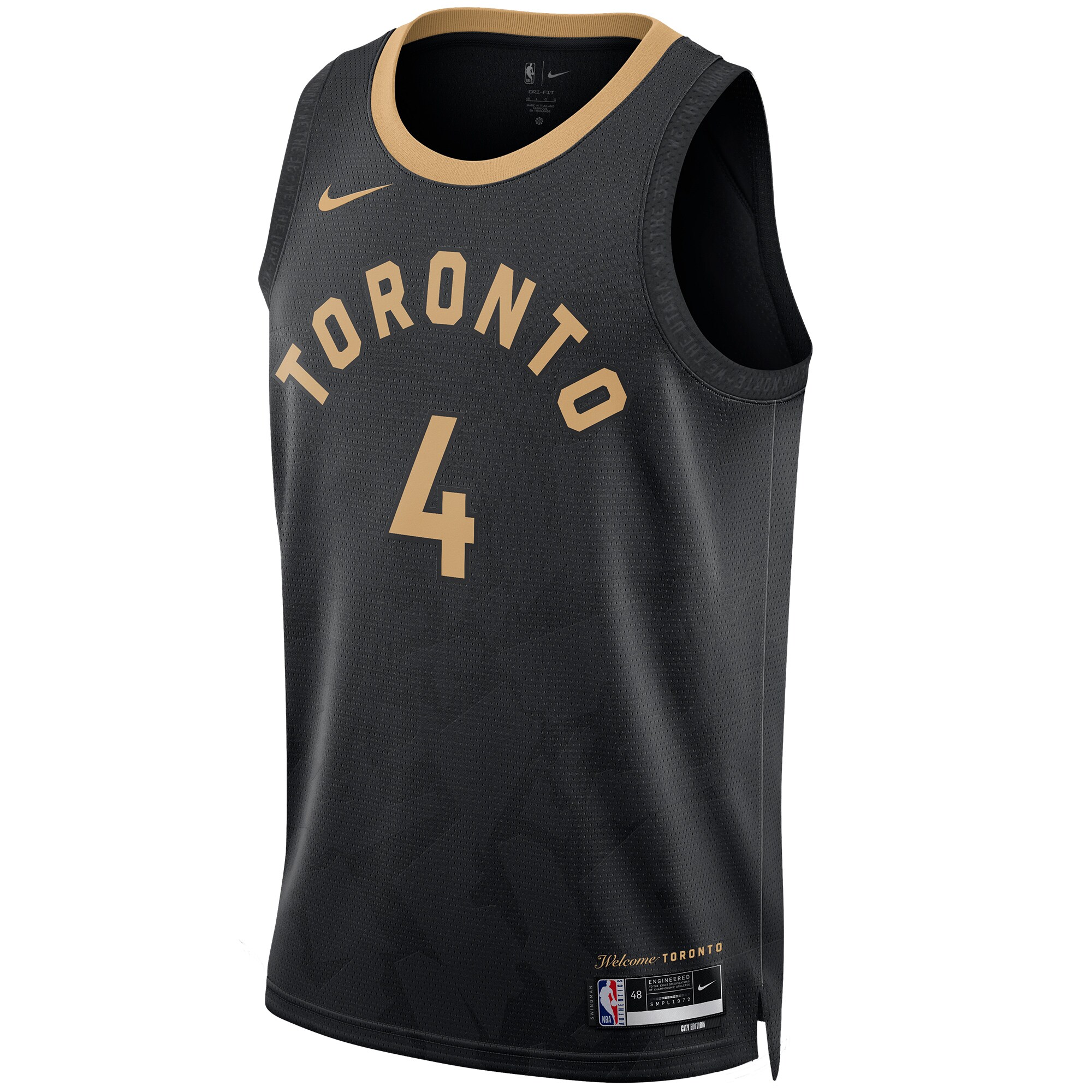 Unisex Toronto Raptors Scottie Barnes Black 2022/23 Swingman Jersey - City Edition