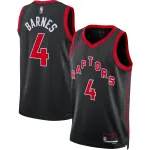 Unisex Toronto Raptors Scottie Barnes Black Swingman Jersey - Statement Edition