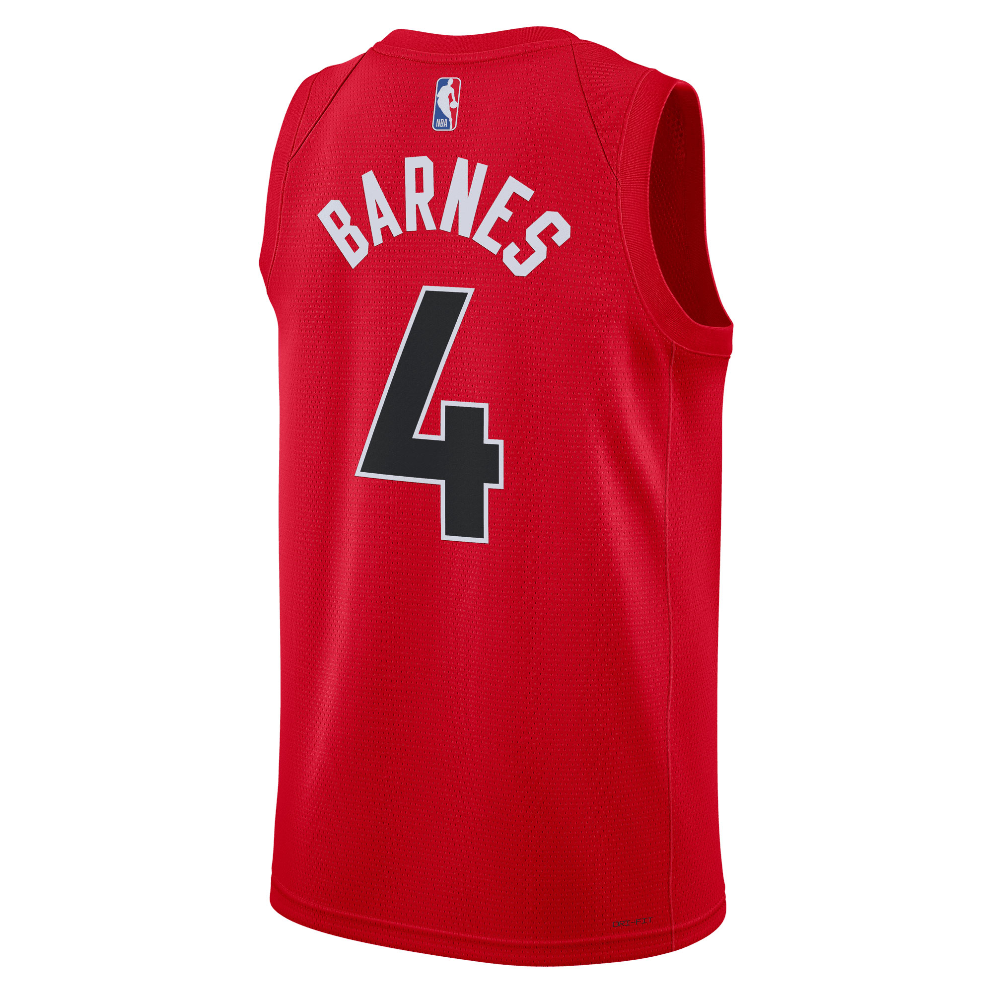 Unisex Toronto Raptors Scottie Barnes Red Swingman Jersey - Icon Edition