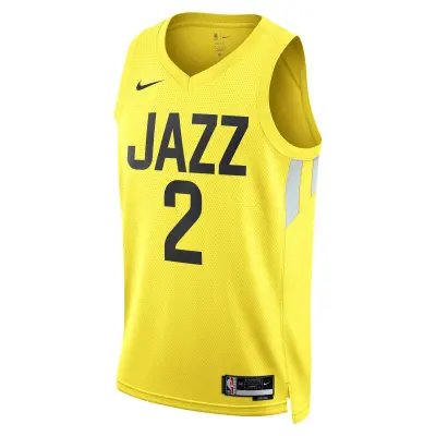 Unisex Utah Jazz Collin Sexton Gold Swingman Jersey - Icon Edition 02