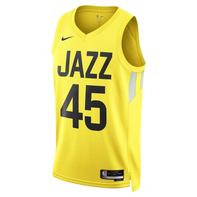 Unisex Utah Jazz Donovan Mitchell Gold Swingman Jersey - Icon Edition 02