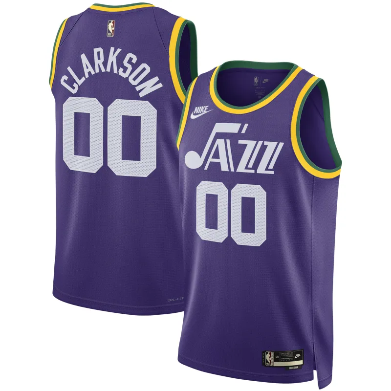 Unisex Utah Jazz Jordan Clarkson Purple Swingman Replica Jersey - Classic Edition