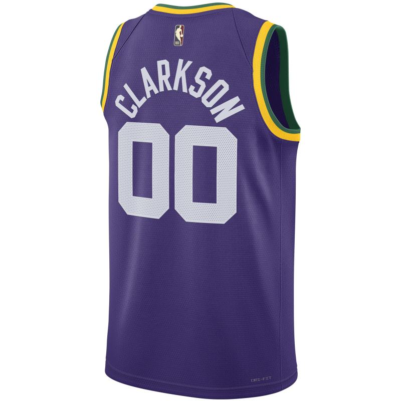 Unisex Utah Jazz Jordan Clarkson Purple Swingman Replica Jersey - Classic Edition