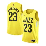Unisex Utah Jazz Lauri Markkanen Gold Swingman Jersey - Icon Edition