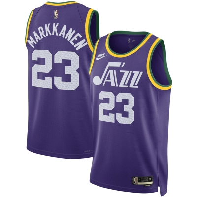 Unisex Utah Jazz Lauri Markkanen Purple 2023/24 Swingman Replica Jersey - Classic Edition 01