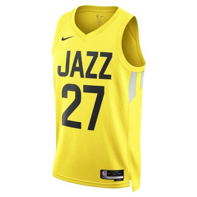 Unisex Utah Jazz Rudy Gobert Gold Swingman Jersey - Icon Edition 02