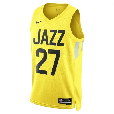Unisex Utah Jazz Rudy Gobert Gold Swingman Jersey - Icon Edition 02