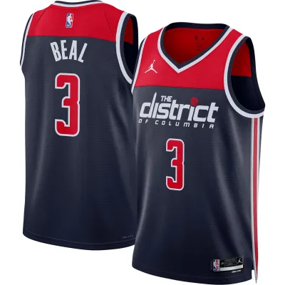 Unisex Washington Wizards Bradley Beal Navy Swingman Jersey - Statement Edition 01