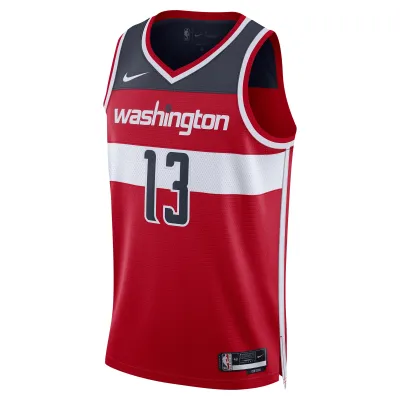 Unisex Washington Wizards Jordan Poole Red Swingman Jersey - Icon Edition 02