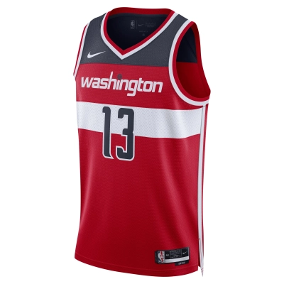 Unisex Washington Wizards Jordan Poole Red Swingman Jersey - Icon Edition 02
