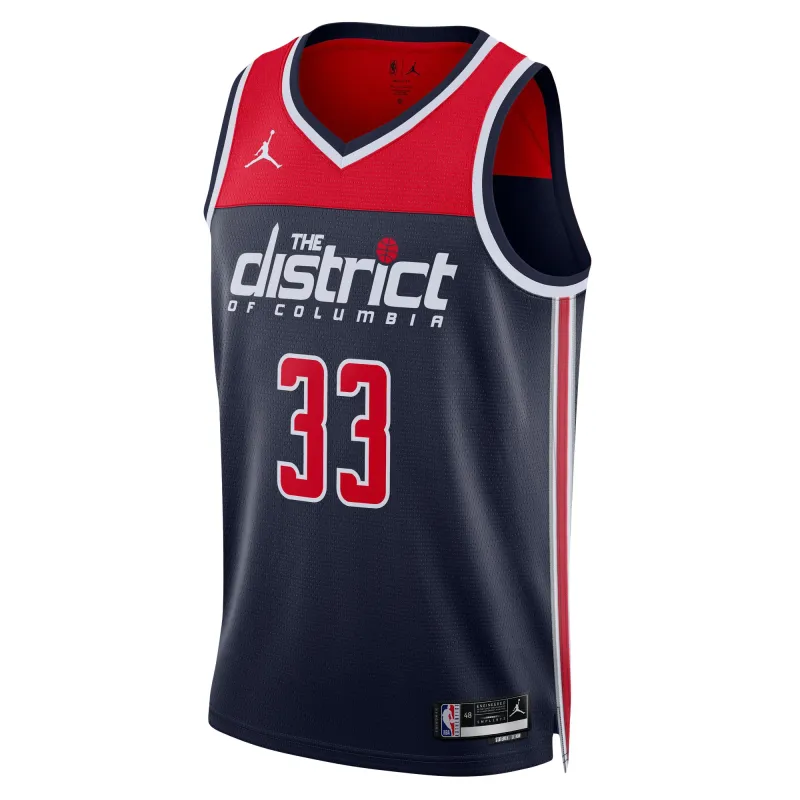 Unisex Washington Wizards Kyle Kuzma Navy Swingman Jersey - Statement Edition