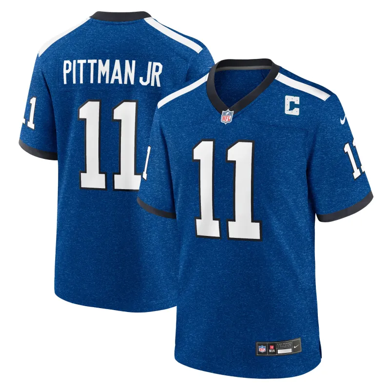 Indiana Nights Men's Indianapolis Colts Michael Pittman Jr. Blue Alternate Game Jersey