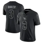 Men's Arizona Cardinals Budda Baker Black RFLCTV Limited Jersey