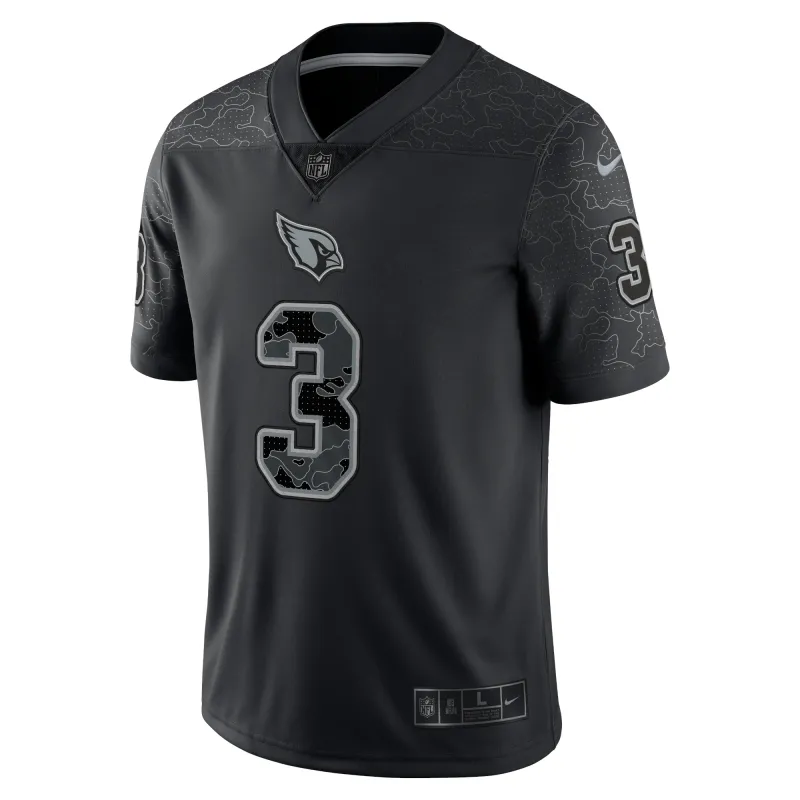 Men's Arizona Cardinals Budda Baker Black RFLCTV Limited Jersey