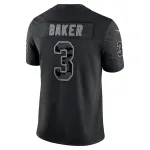 Men's Arizona Cardinals Budda Baker Black RFLCTV Limited Jersey