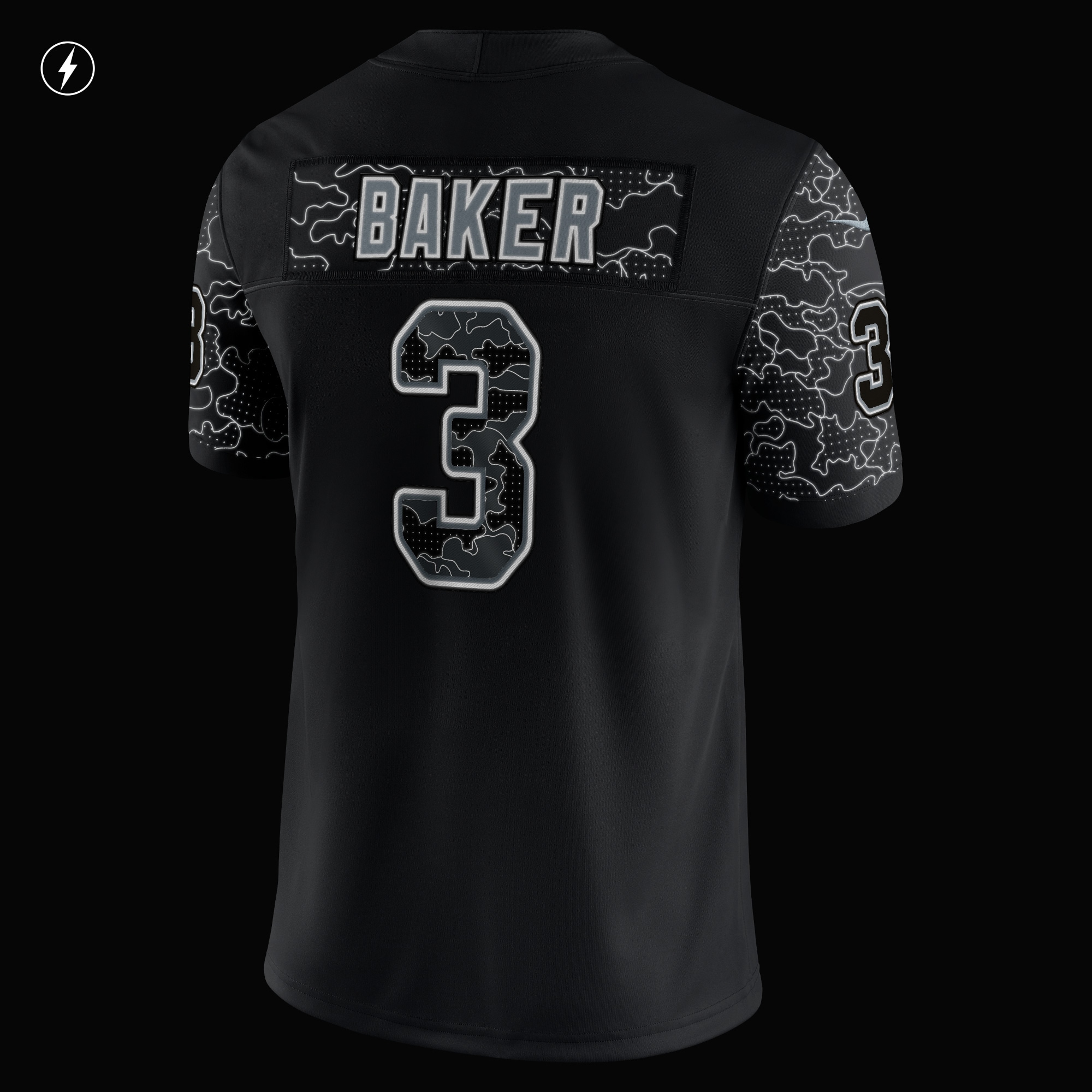 Men's Arizona Cardinals Budda Baker Black RFLCTV Limited Jersey