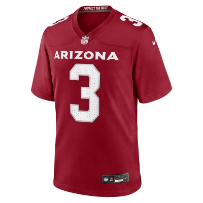 Men's Arizona Cardinals Budda Baker Cardinal Game Player Jersey 02