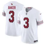Men's Arizona Cardinals Budda Baker White Vapor F.U.S.E. Limited Jersey