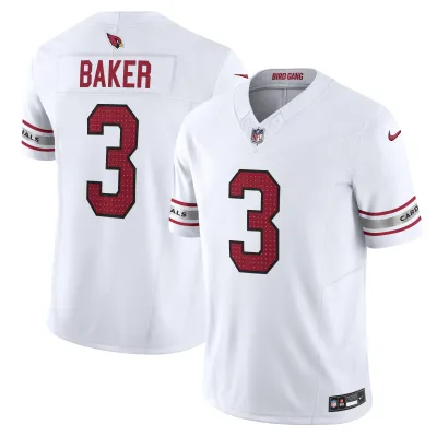 Men's Arizona Cardinals Budda Baker White Vapor F.U.S.E. Limited Jersey 01