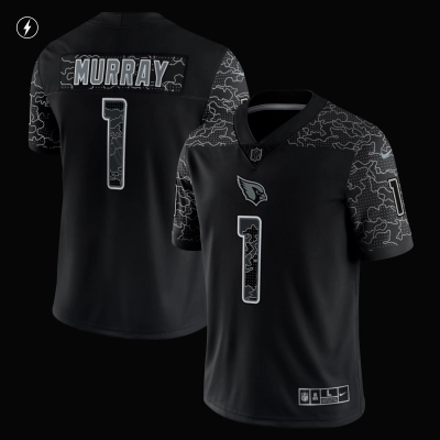 Men's Arizona Cardinals Kyler Murray Black RFLCTV Limited Jersey 02