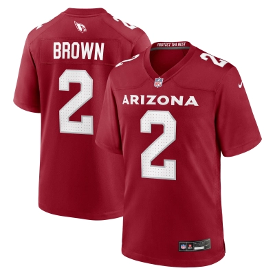 Men's Arizona Cardinals Marquise Brown Cardinal Home Game Jersey 01