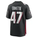 Men's Arnold Ebiketie Atlanta Falcons Black Game Player Jersey