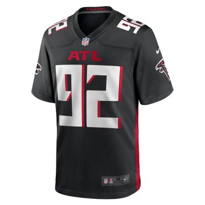 Men's Atlanta Falcons Adetokunbo Ogundeji Black Game Jersey 02
