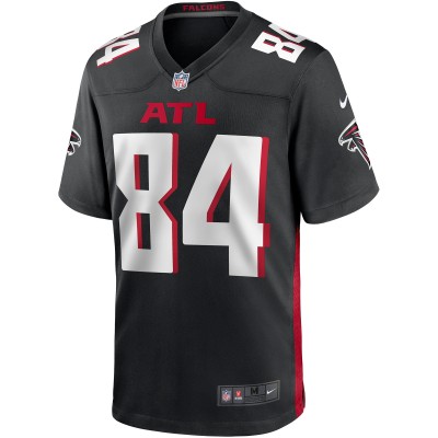 Men's Atlanta Falcons Alfred Jenkins Black Game Retired Player Jersey 02
