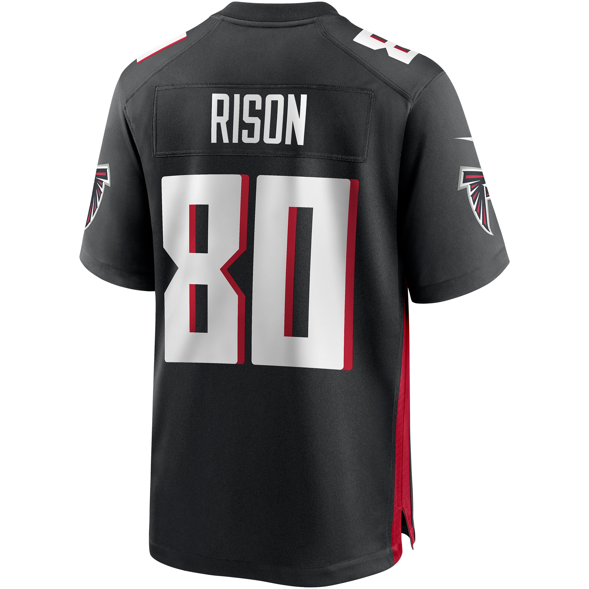 Men's Atlanta Falcons Andre Rison Black Game Retired Player Jersey