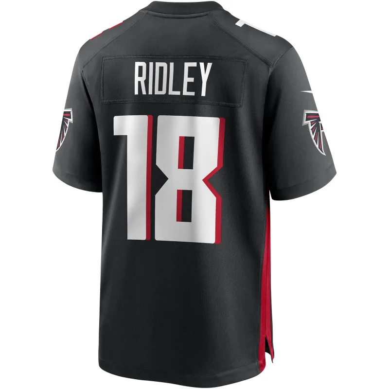 Men's Atlanta Falcons Calvin Ridley Black Game Player Jersey
