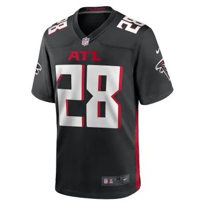 Men's Atlanta Falcons Carlos Washington Black Game Jersey 02