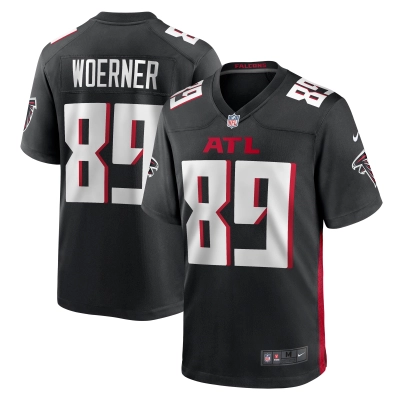 Men's Atlanta Falcons Charlie Woerner Black Game Jersey 01