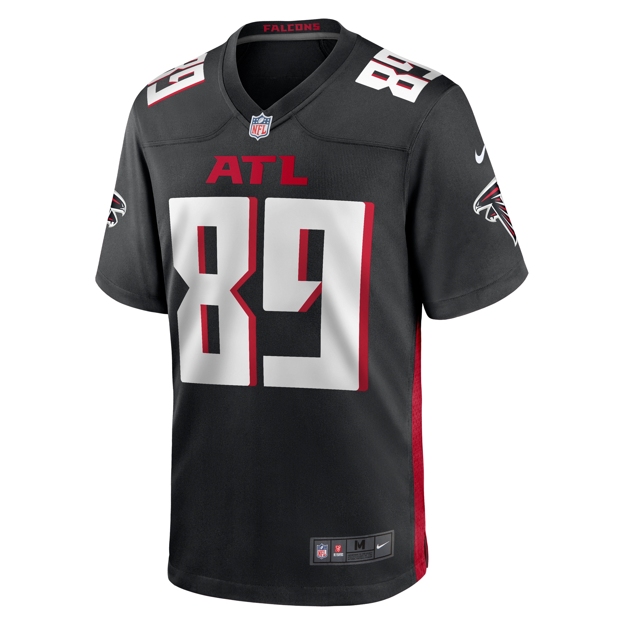 Men's Atlanta Falcons Charlie Woerner Black Game Jersey
