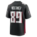 Men's Atlanta Falcons Charlie Woerner Black Game Jersey