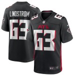 Men's Atlanta Falcons Chris Lindstrom Black Game Jersey