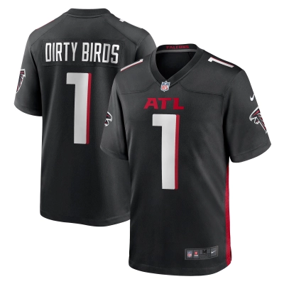 Men's Atlanta Falcons Dirty Birds Black Game Jersey 01