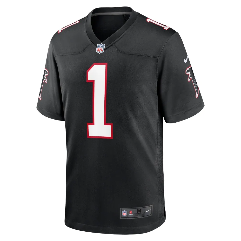 Men's Atlanta Falcons Dirty Birds Black Throwback Game Jersey