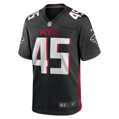 Men's Atlanta Falcons Donavan Mutin Black Game Jersey 02