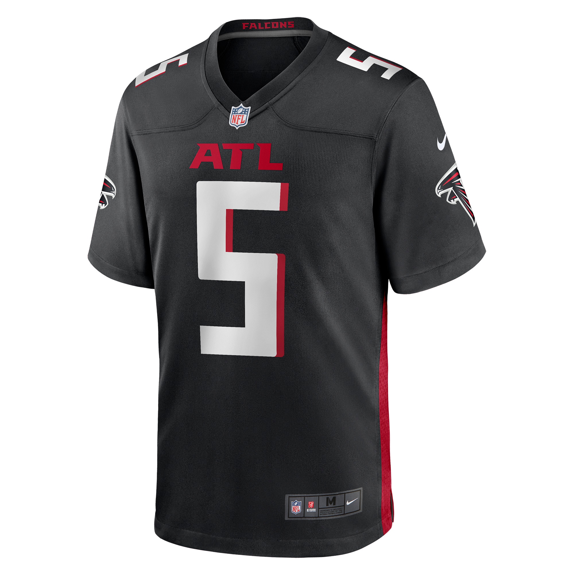 Men's Atlanta Falcons Drake London Black Player Game Jersey