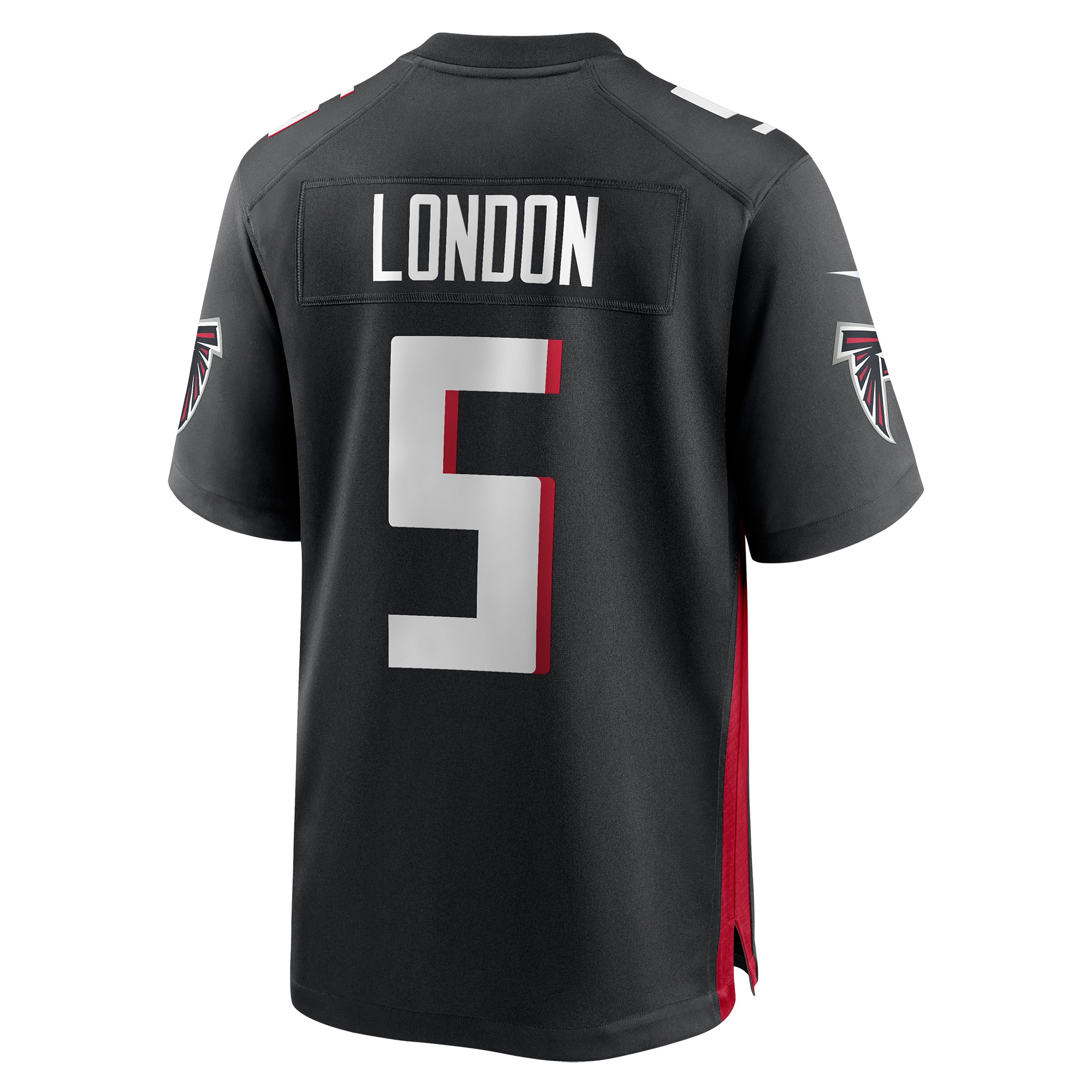 Men's Atlanta Falcons Drake London Black Player Game Jersey