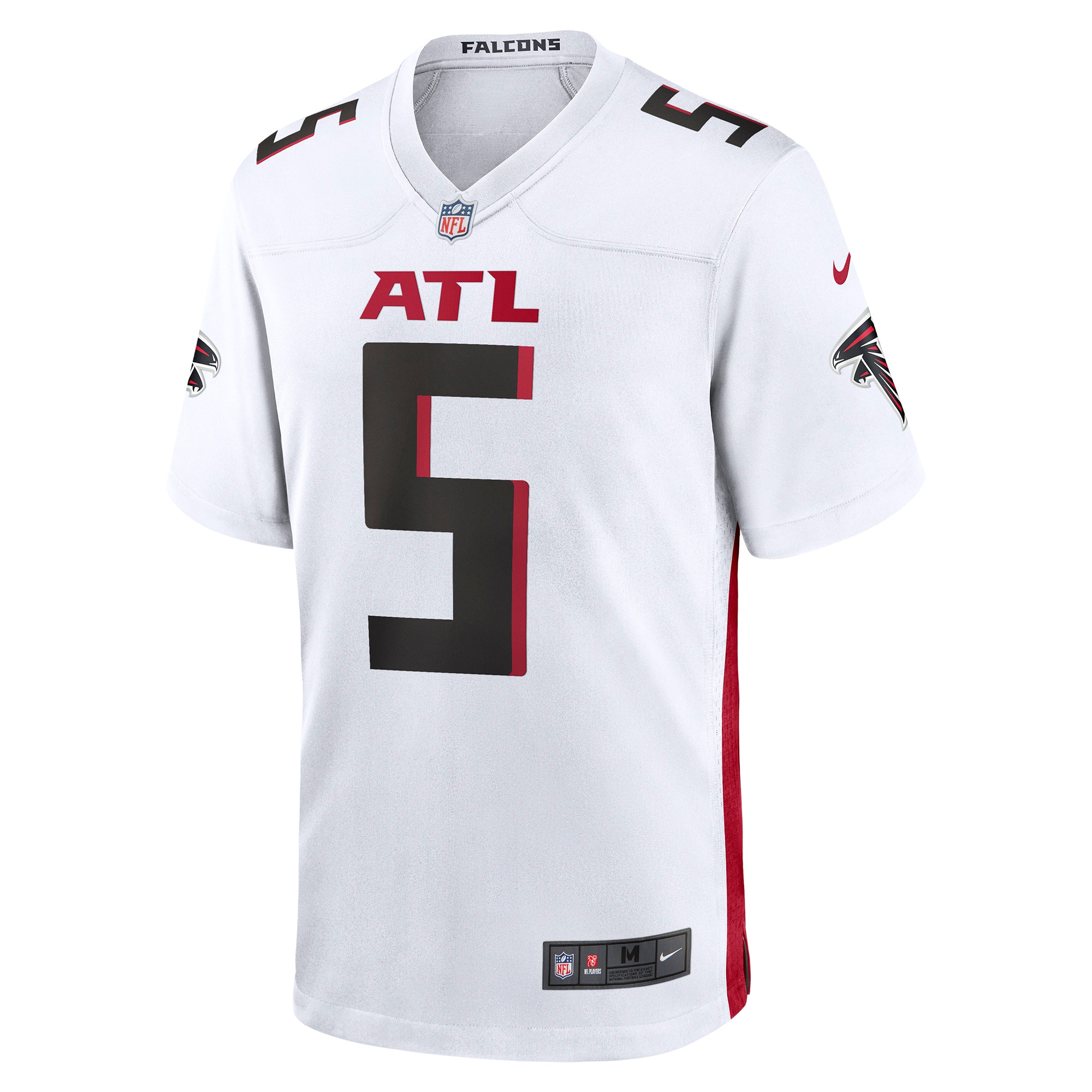 Men's Atlanta Falcons Drake London White Away Game Player Jersey