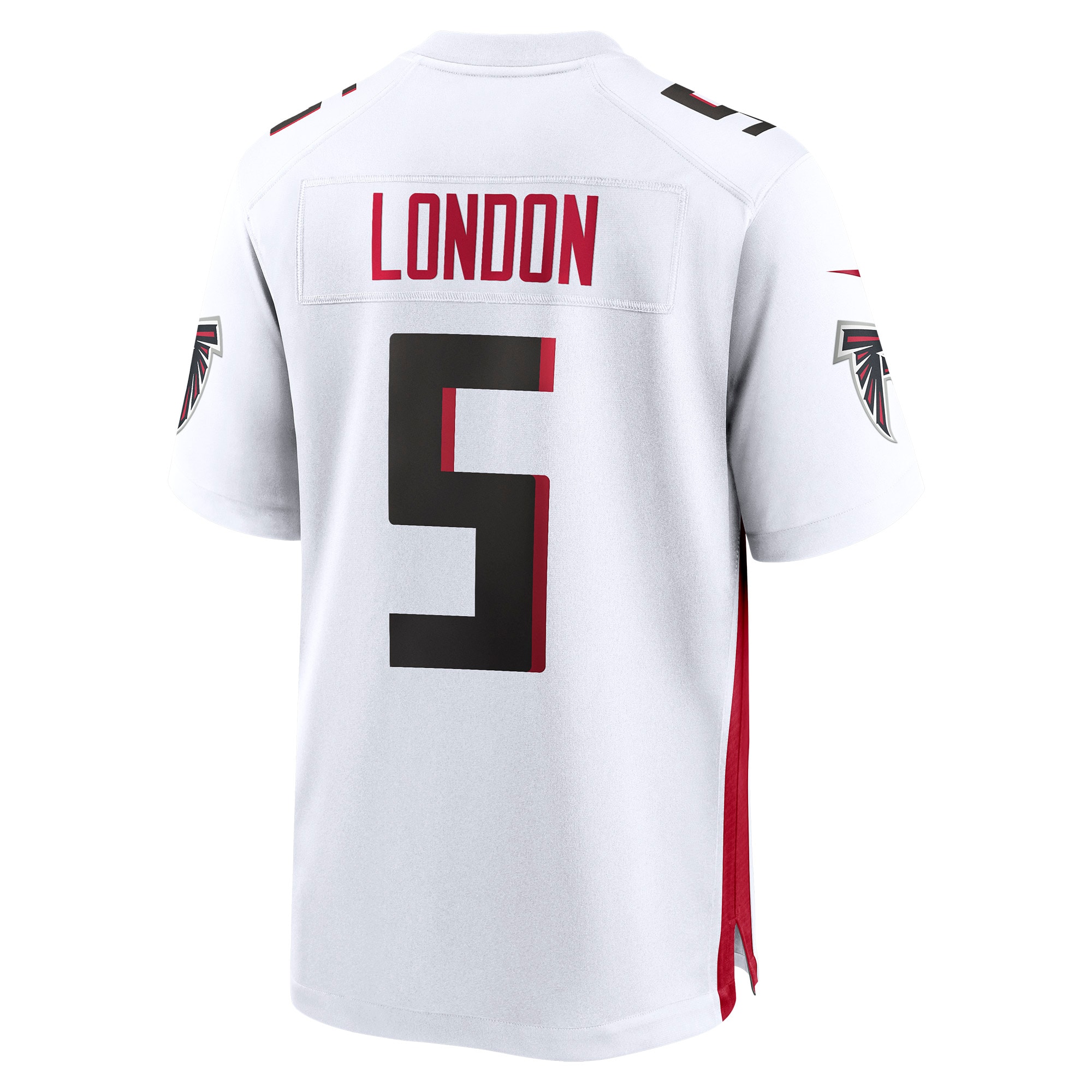 Men's Atlanta Falcons Drake London White Away Game Player Jersey